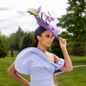 Lilac Church Kentucky Derby Fascinator Hat